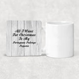 All I Want For Christmas Is My Portuguese Podengo Pequeno - Drink Coaster F