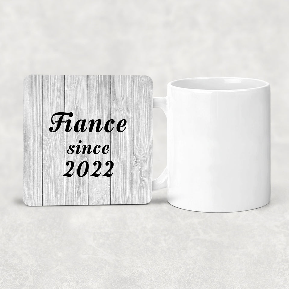 Fiance Since 2022 - Drink Coaster F