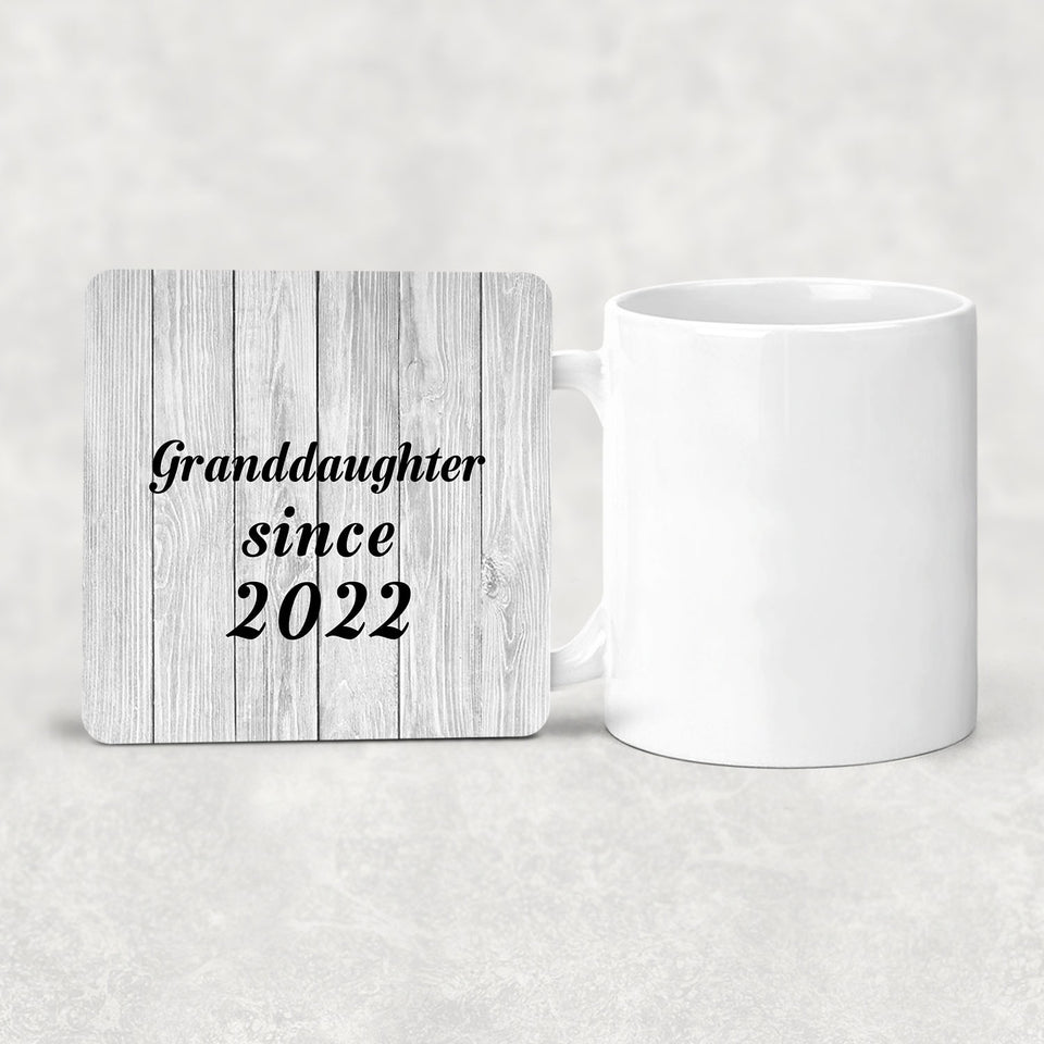 Granddaughter Since 2022 - Drink Coaster F