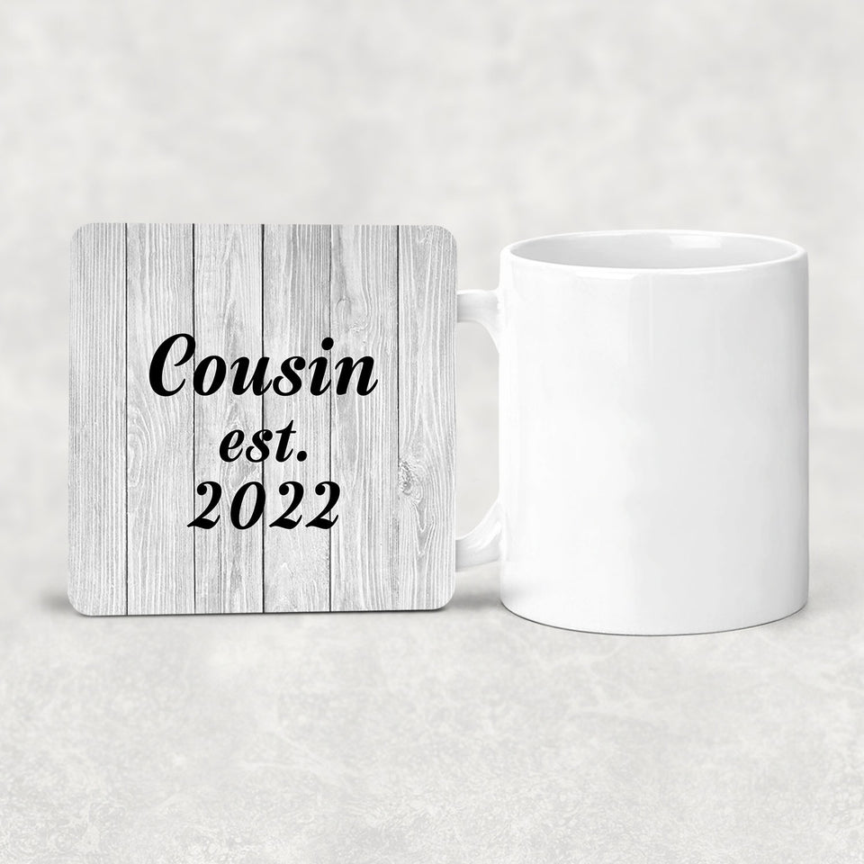 Cousin Established Est. 2022 - Drink Coaster F
