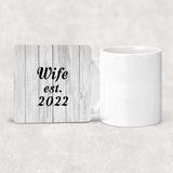 Wife Established Est. 2022 - Drink Coaster F