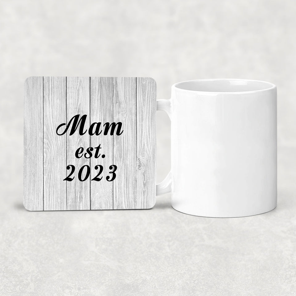 Mam Established Est. 2023 - Drink Coaster F
