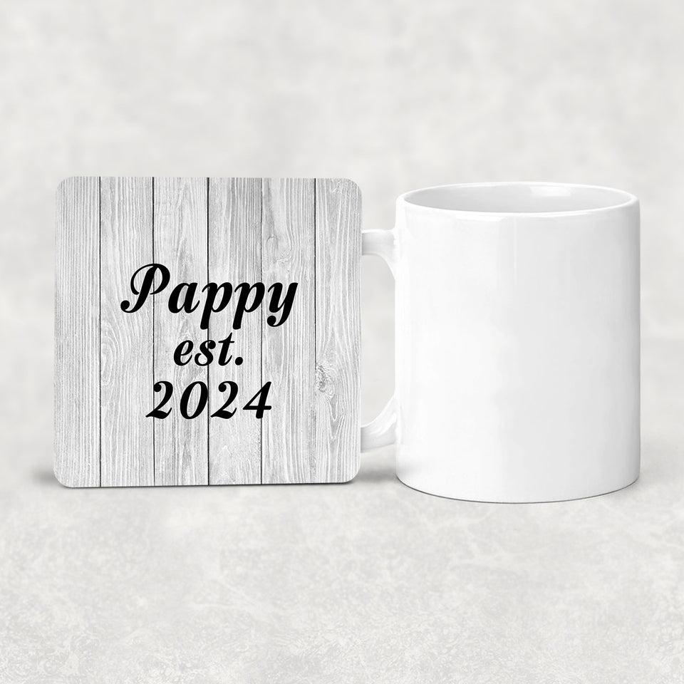 Pappy Established Est. 2024 - Drink Coaster F