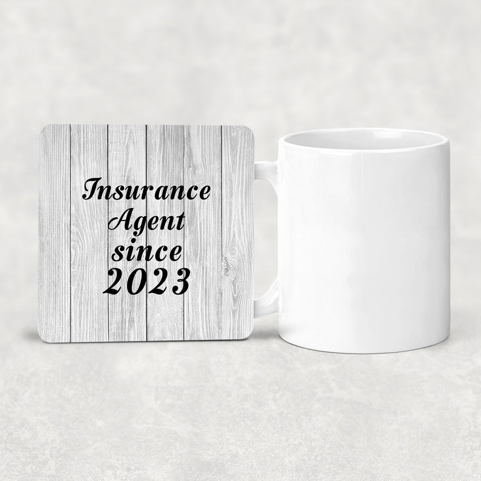 Insurance Agent Since 2023 - Drink Coaster F