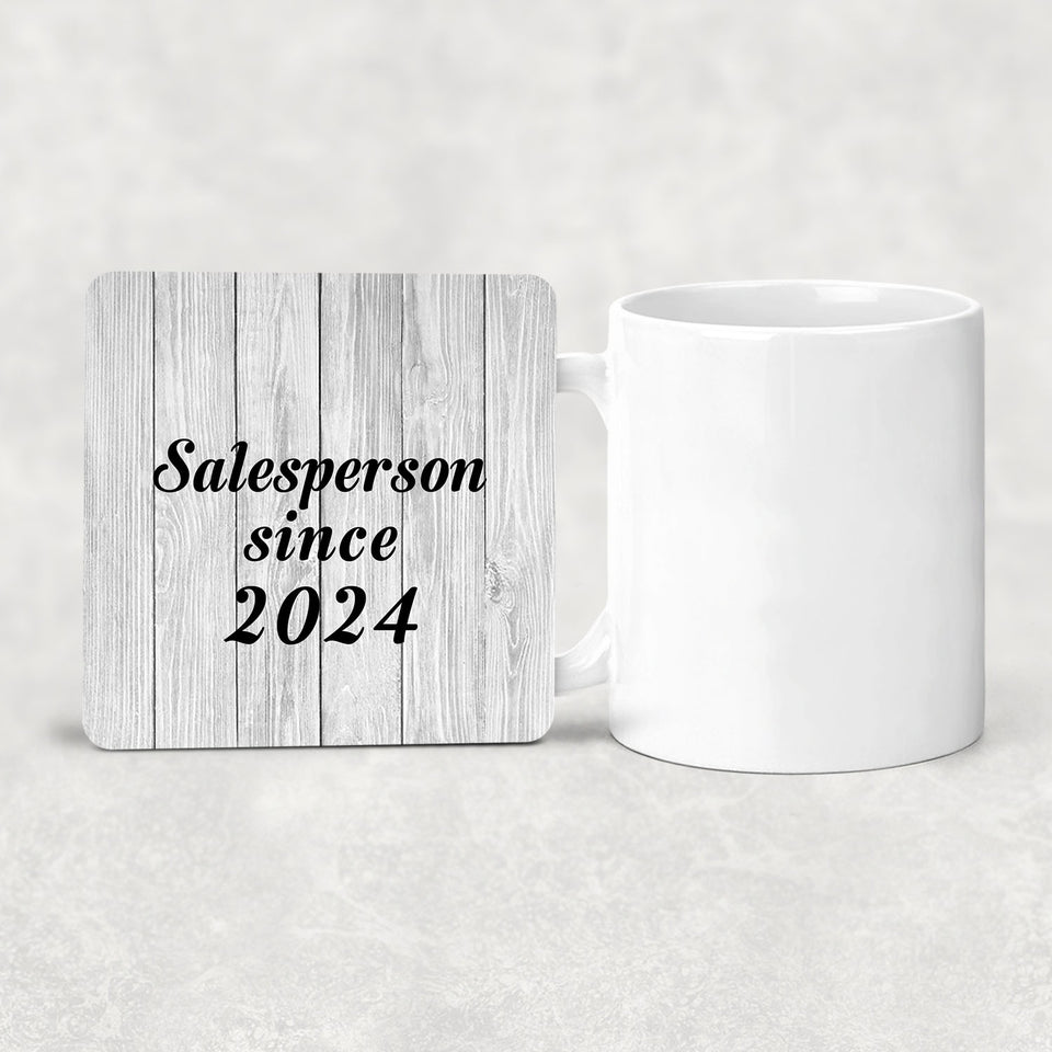 Salesperson Since 2024 - Drink Coaster F