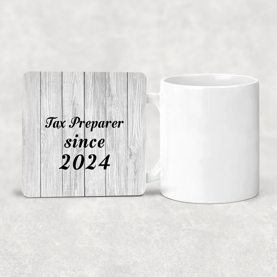 Tax Preparer Since 2024 - Drink Coaster F