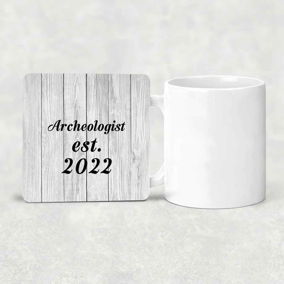 Archeologist Established Est. 2022 - Drink Coaster F