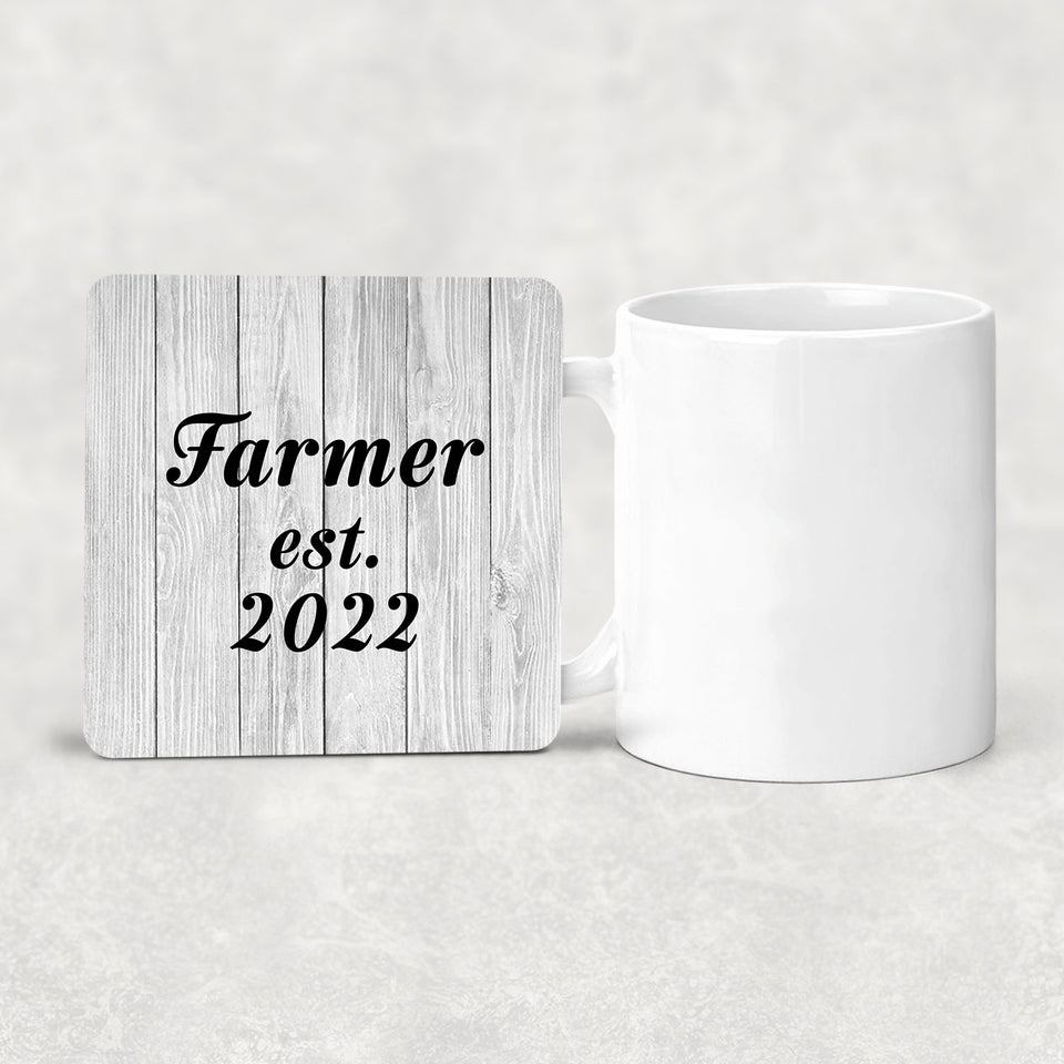 Farmer Established Est. 2022 - Drink Coaster F