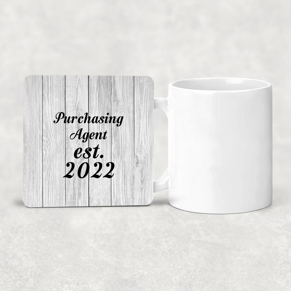 Purchasing Agent Established Est. 2022 - Drink Coaster F