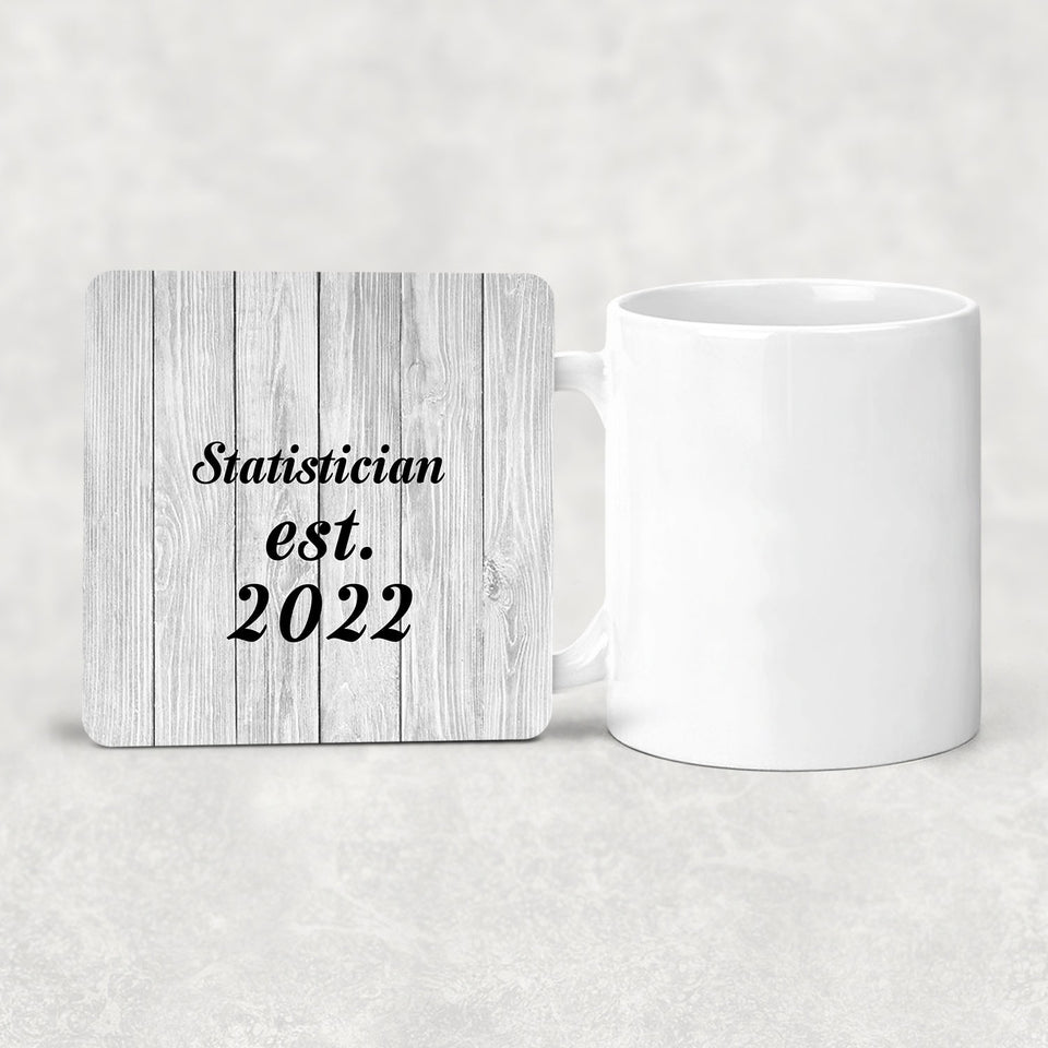 Statistician Established Est. 2022 - Drink Coaster F