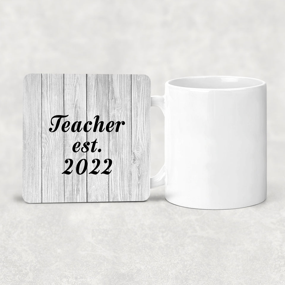 Teacher Established Est. 2022 - Drink Coaster F