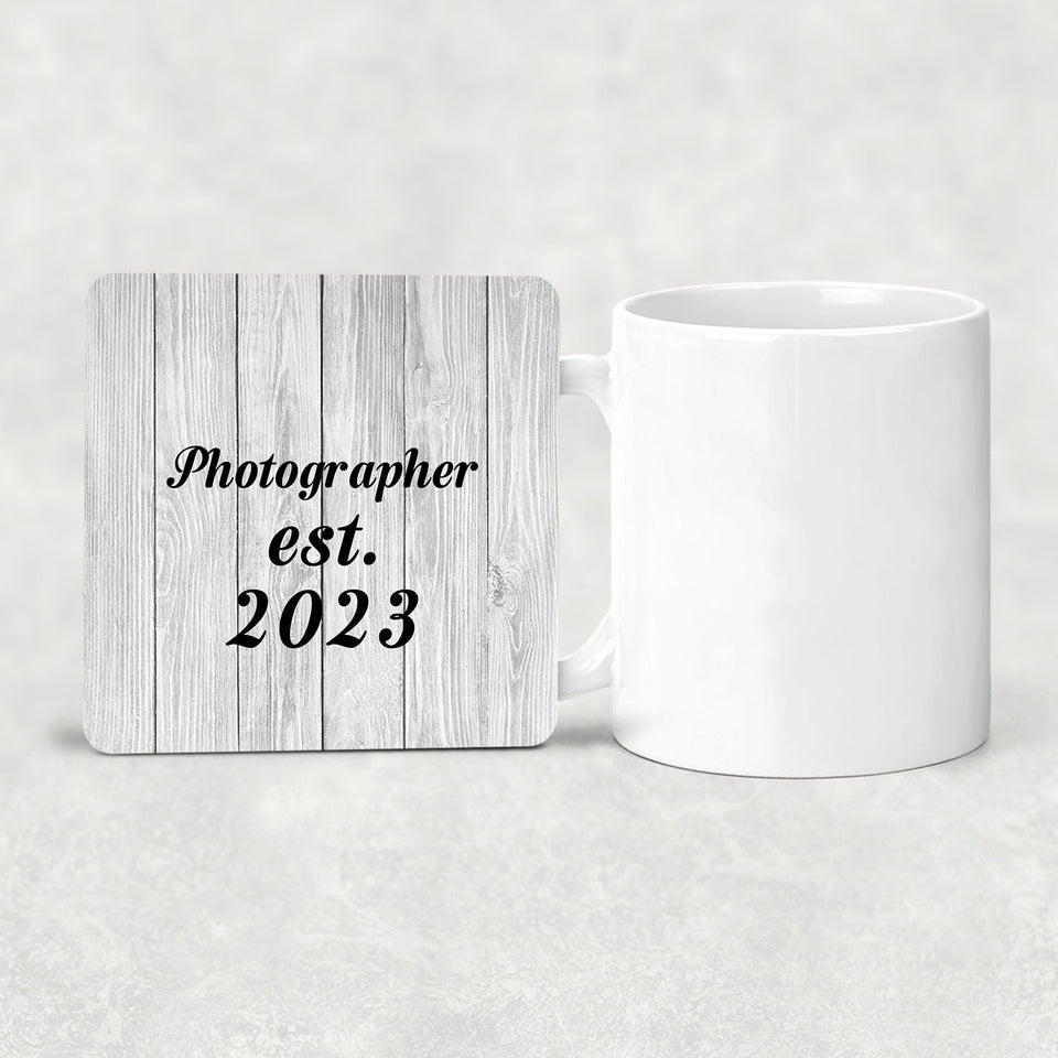 Photographer Established Est. 2023 - Drink Coaster F