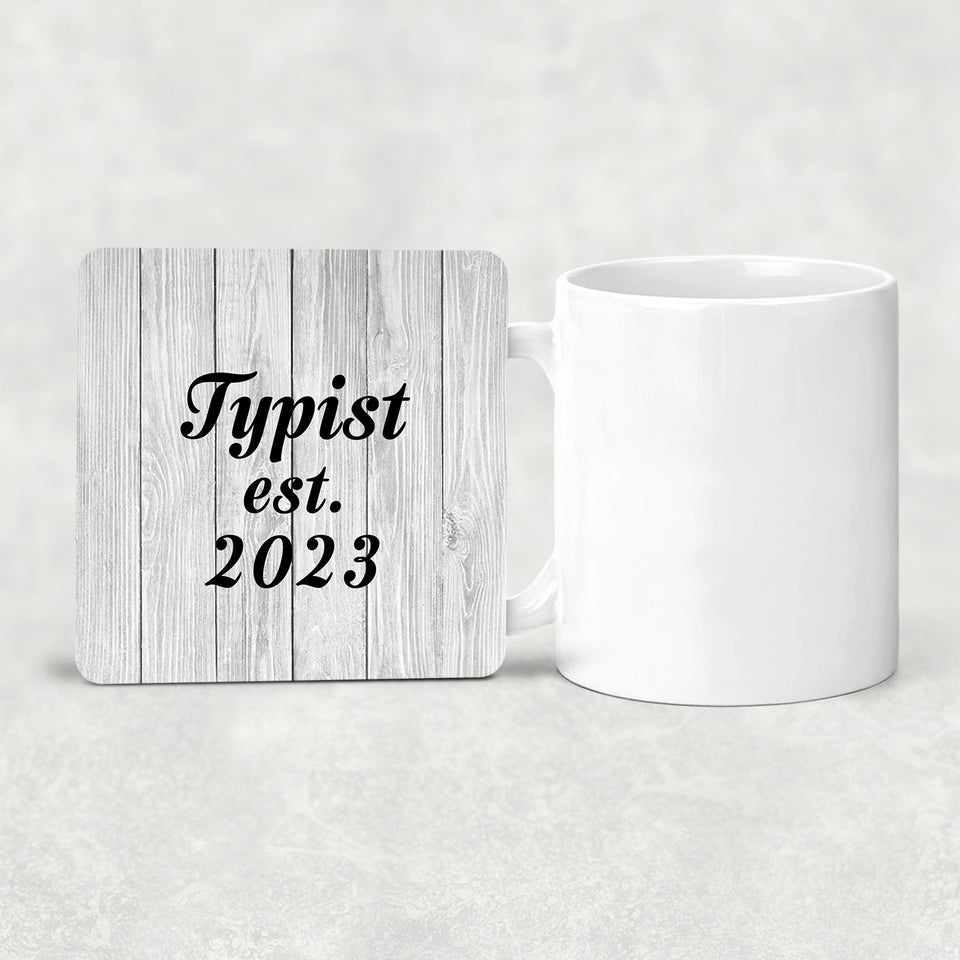 Typist Established Est. 2023 - Drink Coaster F