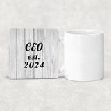 CEO Established Est. 2024 - Drink Coaster F