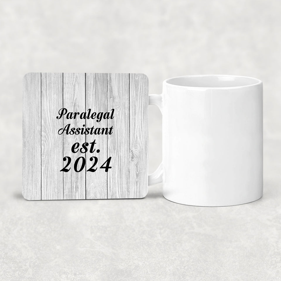Paralegal Assistant Established Est. 2024 - Drink Coaster F