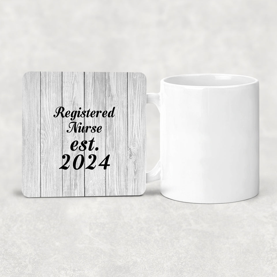 Registered Nurse Established Est. 2024 - Drink Coaster F