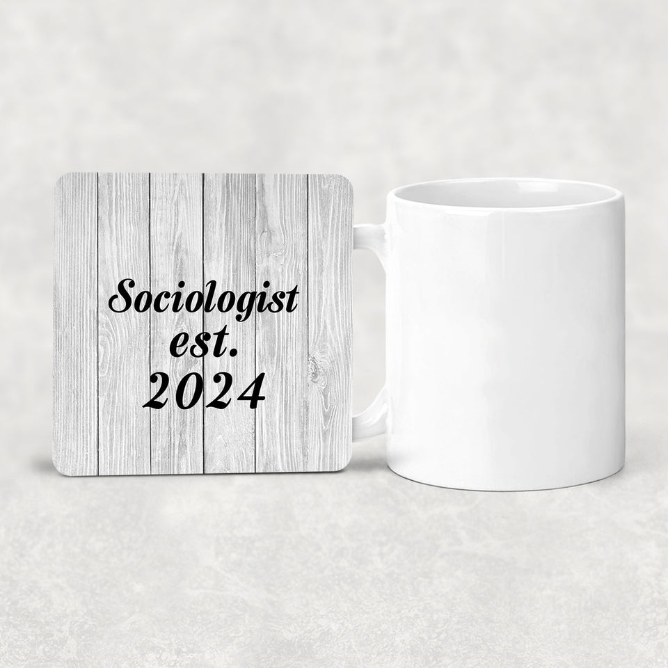 Sociologist Established Est. 2024 - Drink Coaster F