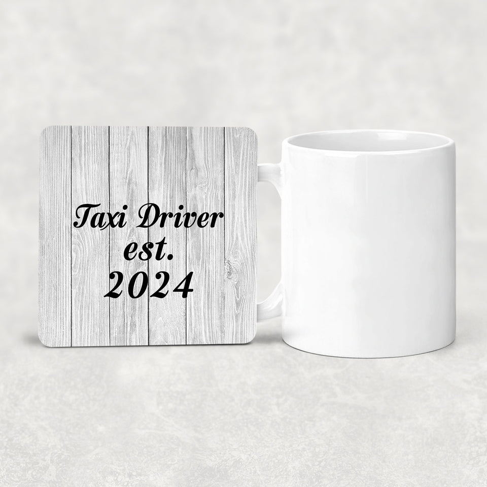Taxi Driver Established Est. 2024 - Drink Coaster F