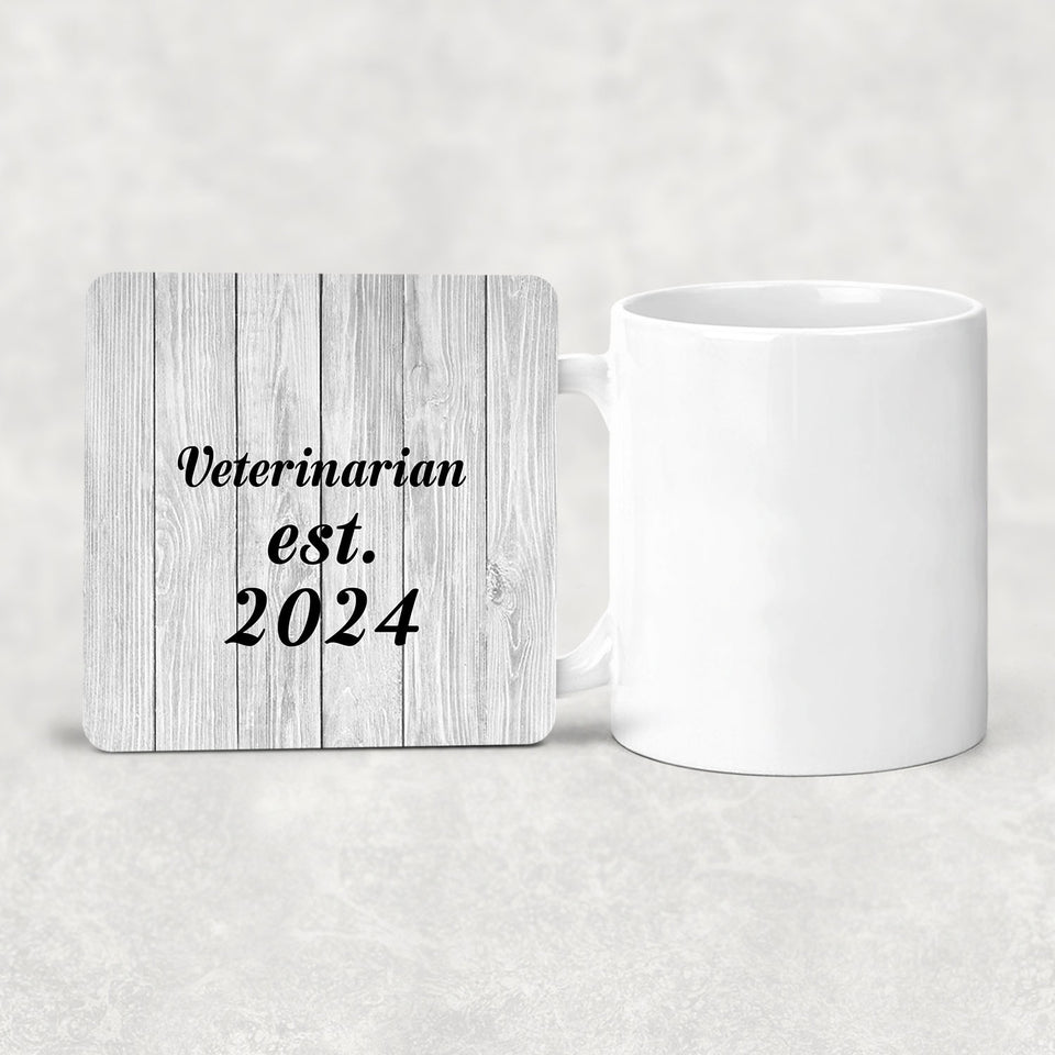 Veterinarian Established Est. 2024 - Drink Coaster F