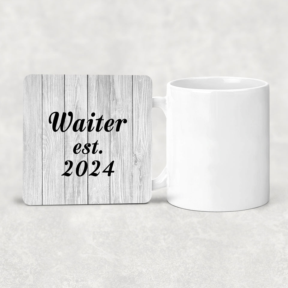 Waiter Established Est. 2024 - Drink Coaster F
