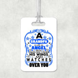 Grandpa Is An Angel Takes You Under His Wings - Luggage Bag Tag