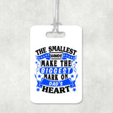 The Smallest Hands Make The Biggest Mark On Dad's Heart - Luggage Bag Tag