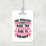The Smallest Hands Make The Biggest Mark On Grandma's Heart - Luggage Bag Tag