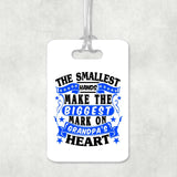 The Smallest Hands Make The Biggest Mark On Grandpa's Heart - Luggage Bag Tag