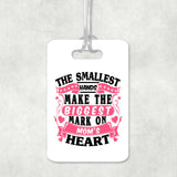 The Smallest Hands Make The Biggest Mark On Mom's Heart - Luggage Bag Tag