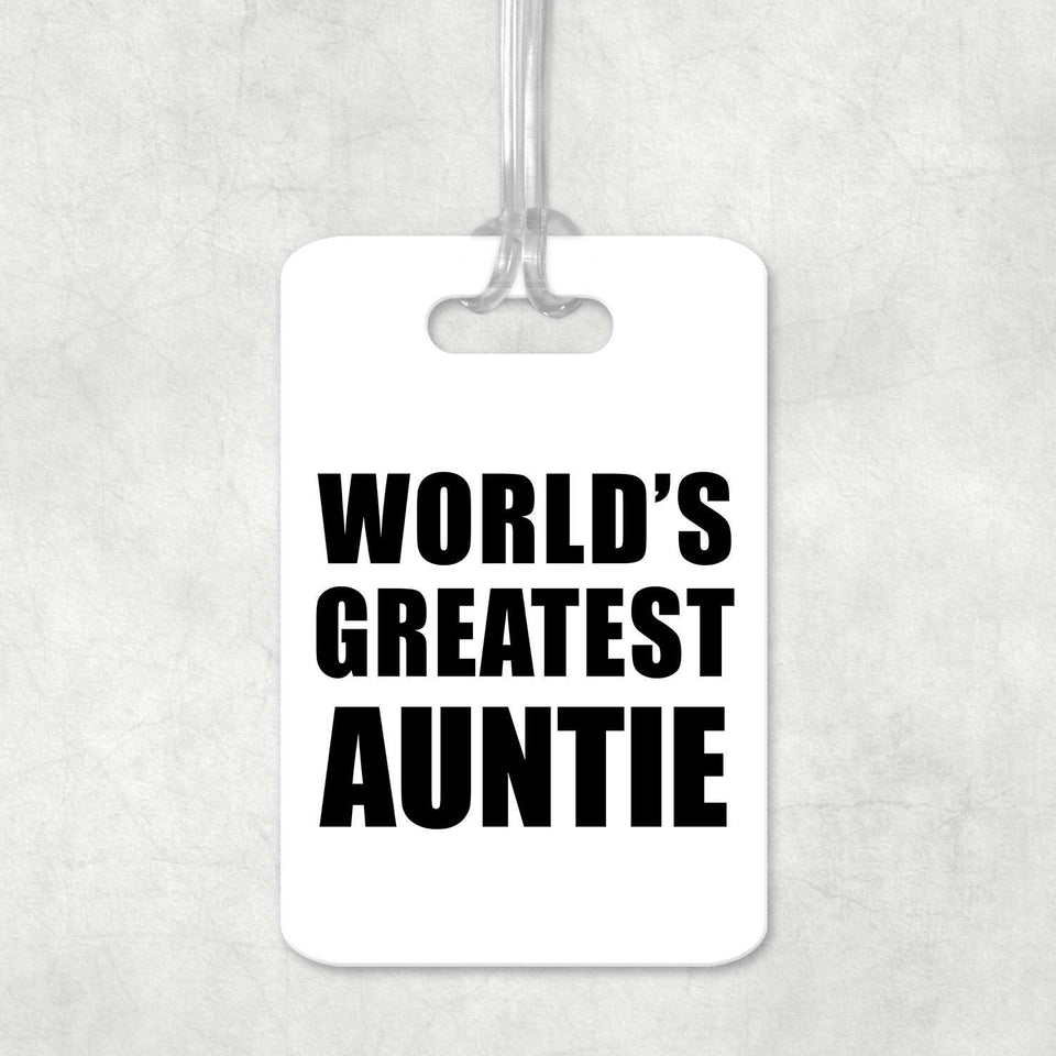 World's Greatest Auntie - Luggage Bag Tag