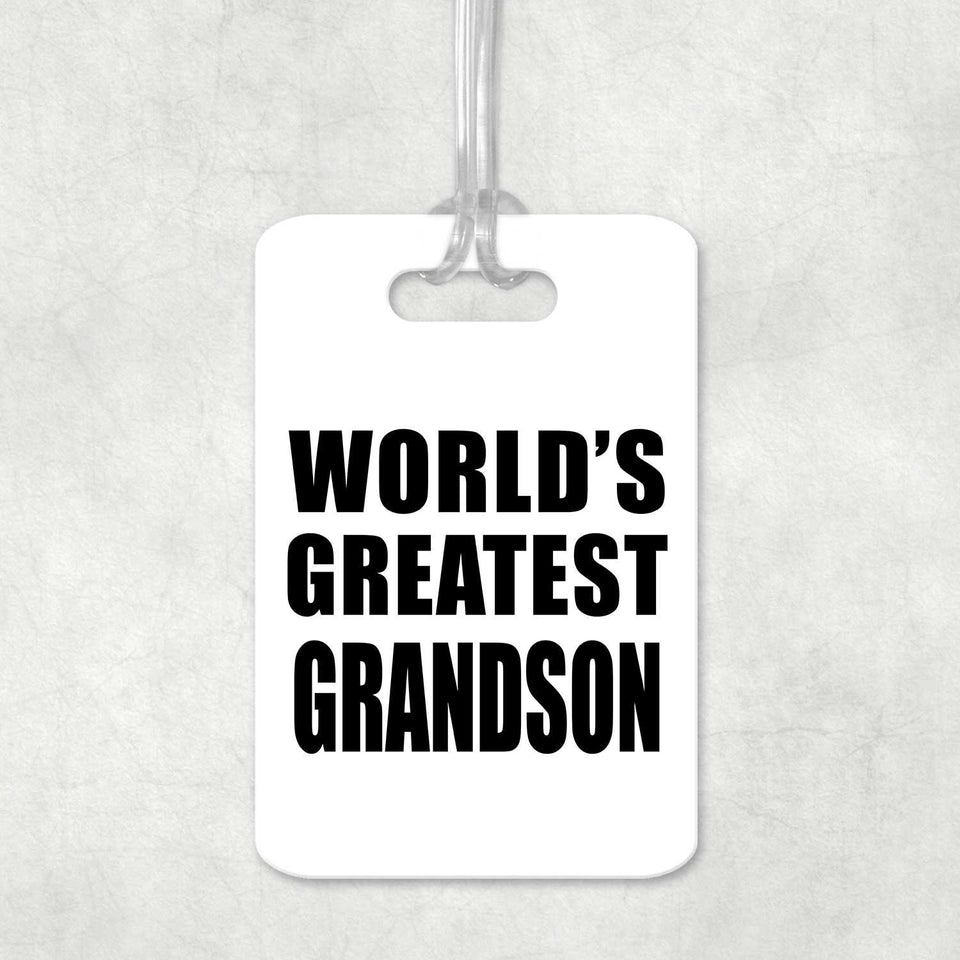 World's Greatest Grandson - Luggage Bag Tag