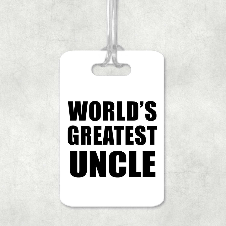 World's Greatest Uncle - Luggage Bag Tag