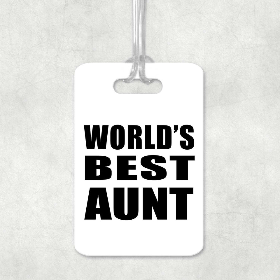 World's Best Aunt - Luggage Bag Tag