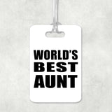 World's Best Aunt - Luggage Bag Tag