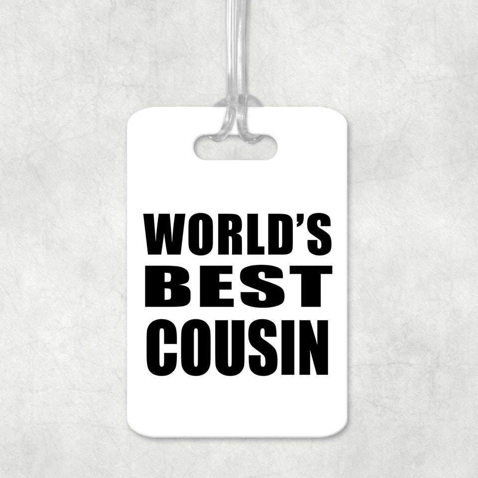 World's Best Cousin - Luggage Bag Tag
