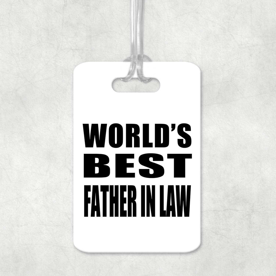 World's Best Father In Law - Luggage Bag Tag