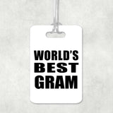 World's Best Gram - Luggage Bag Tag