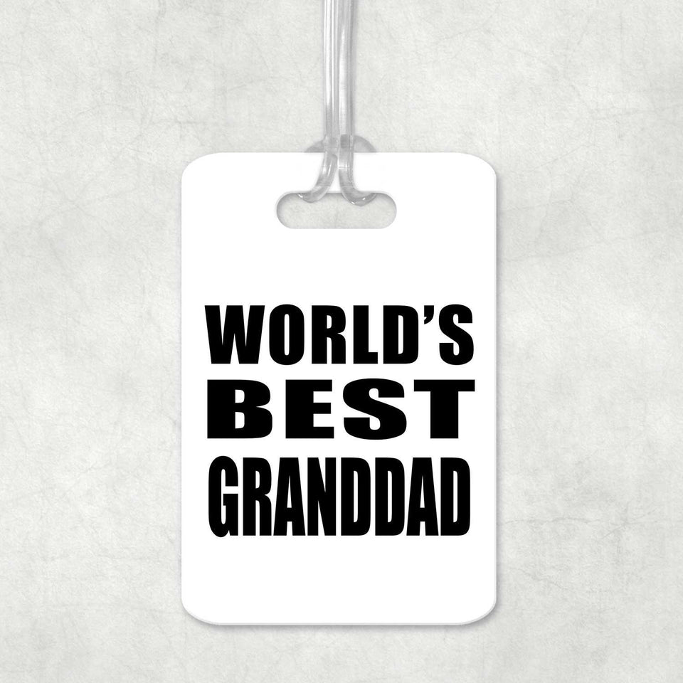 World's Best Granddad - Luggage Bag Tag