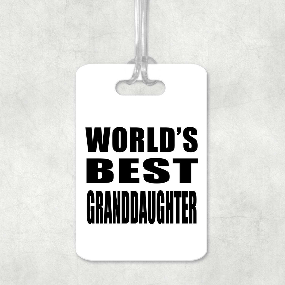 World's Best Granddaughter - Luggage Bag Tag
