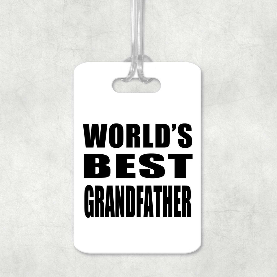 World's Best Grandfather - Luggage Bag Tag