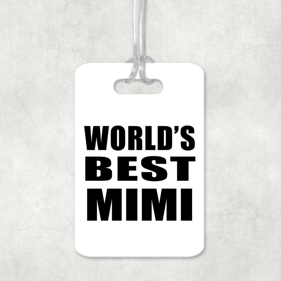 World's Best Mimi - Luggage Bag Tag