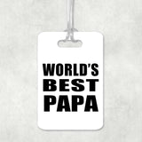 World's Best Papa (Grandpa) - Luggage Bag Tag