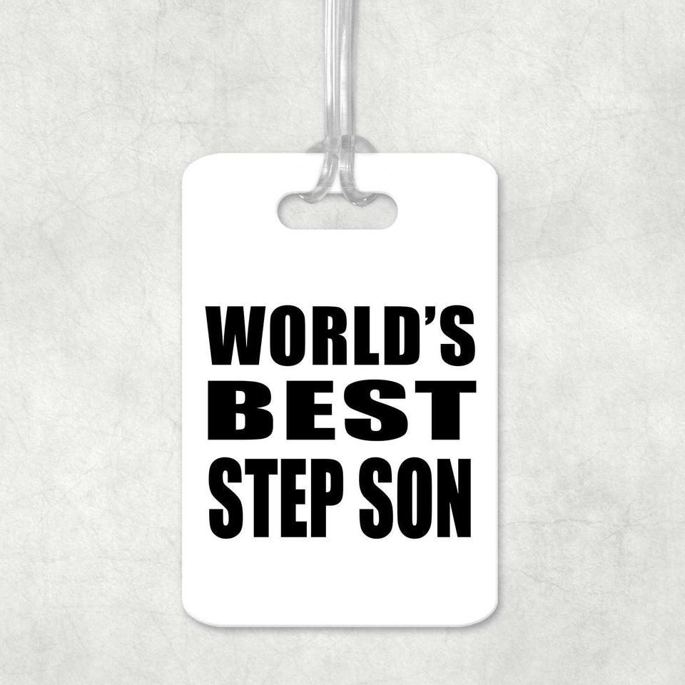 World's Best Step Son - Luggage Bag Tag