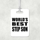 World's Best Step Son - Luggage Bag Tag