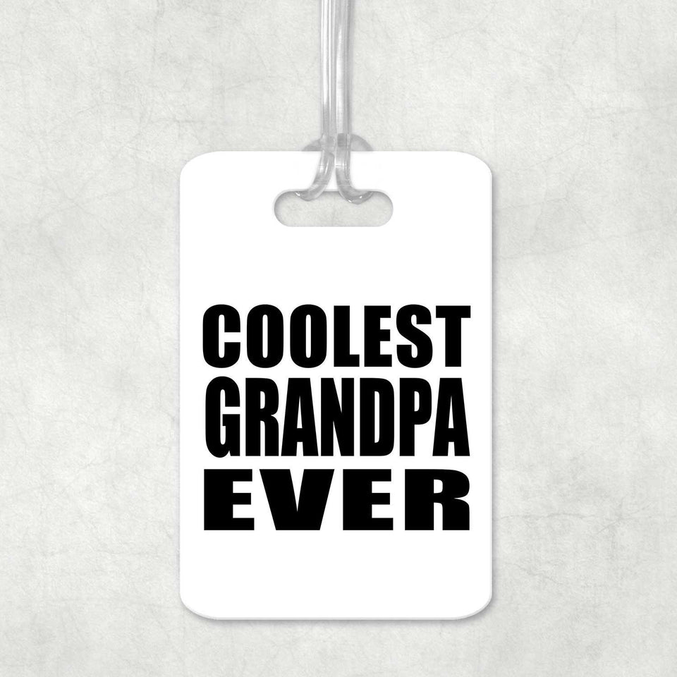 Coolest Grandpa Ever - Luggage Bag Tag