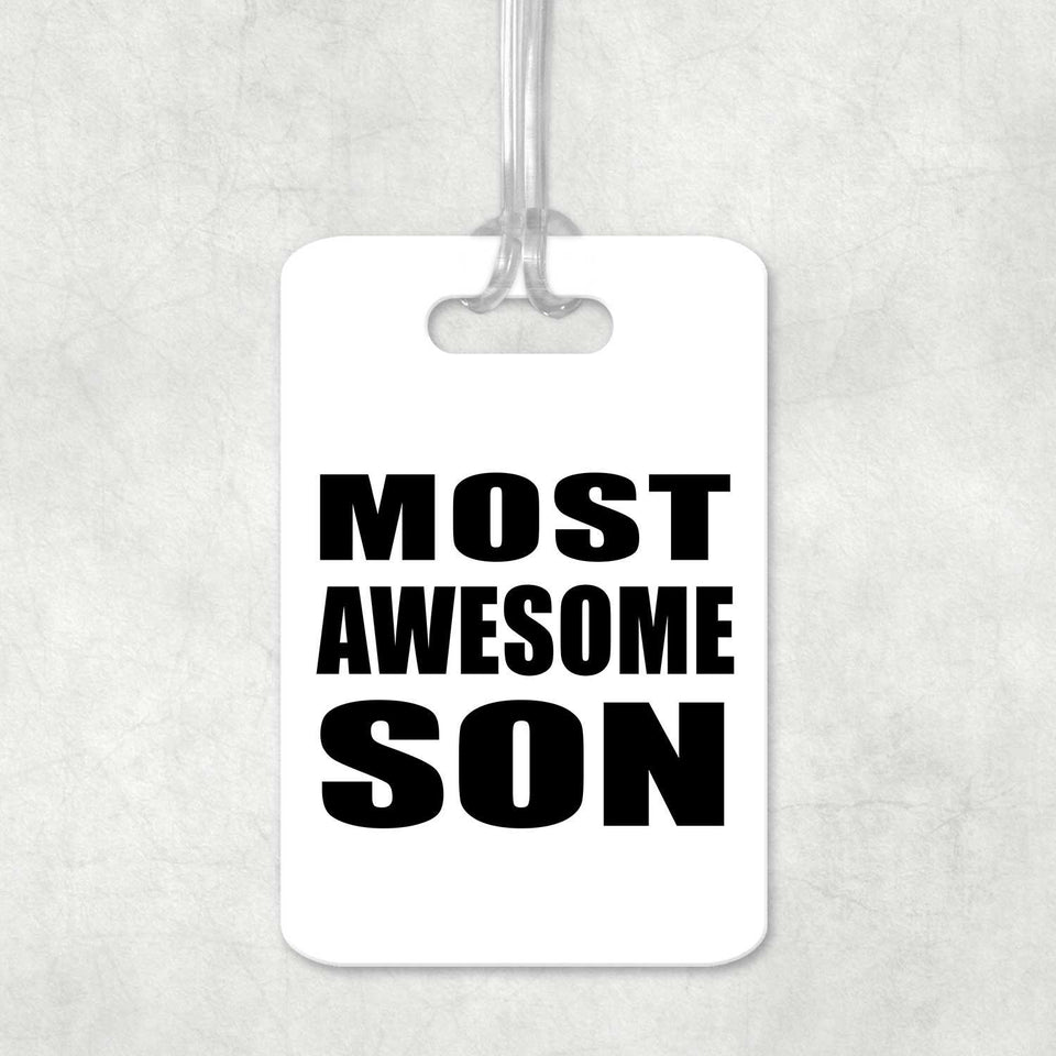 Most Awesome Son - Luggage Bag Tag