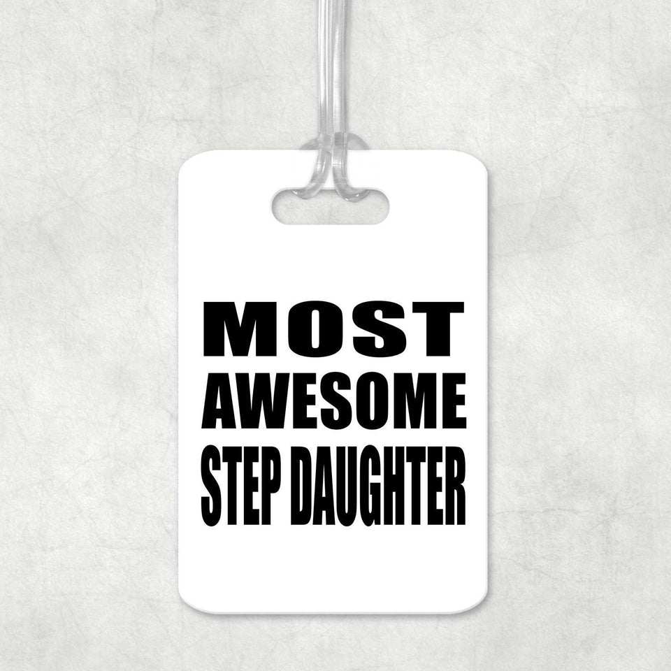 Most Awesome Step Daughter - Luggage Bag Tag