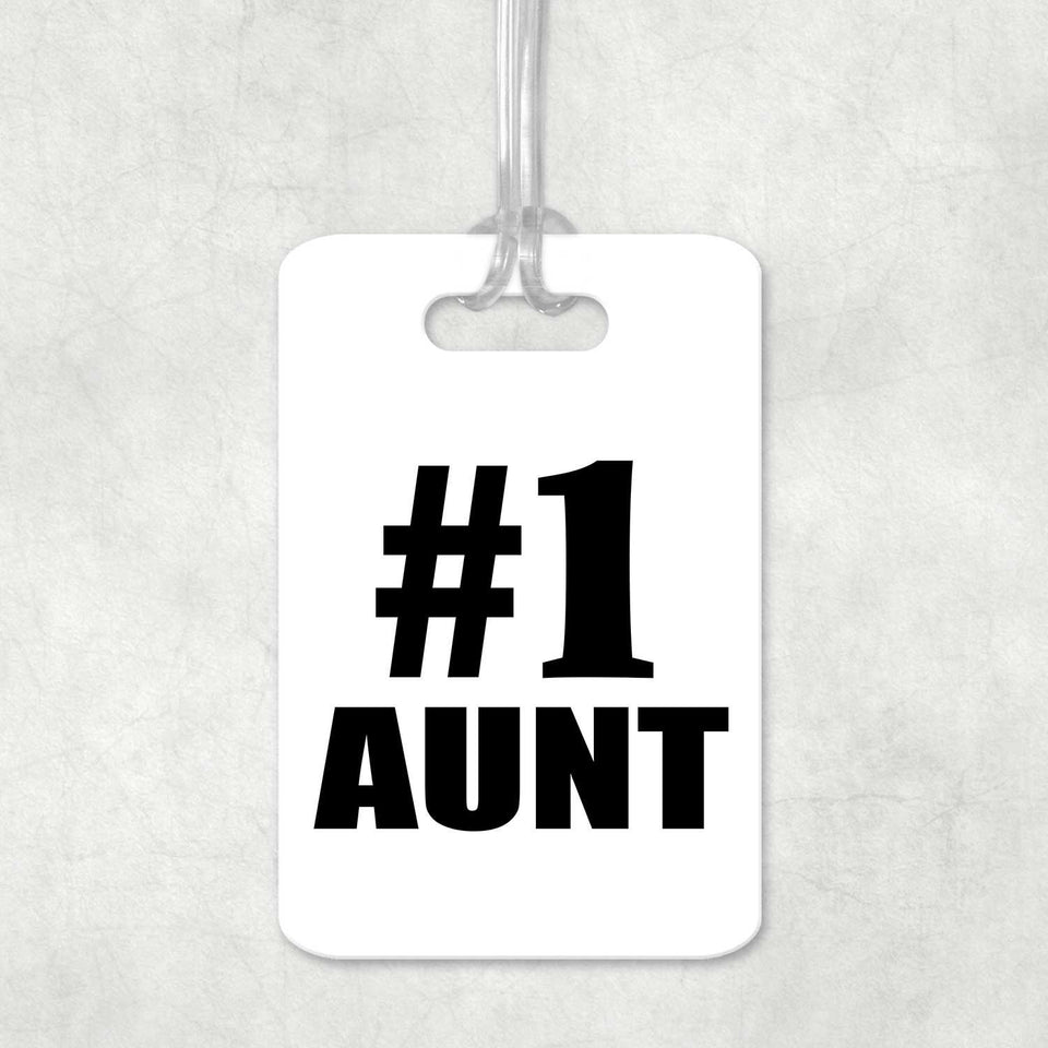 Number One #1 Aunt - Luggage Bag Tag