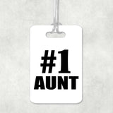 Number One #1 Aunt - Luggage Bag Tag