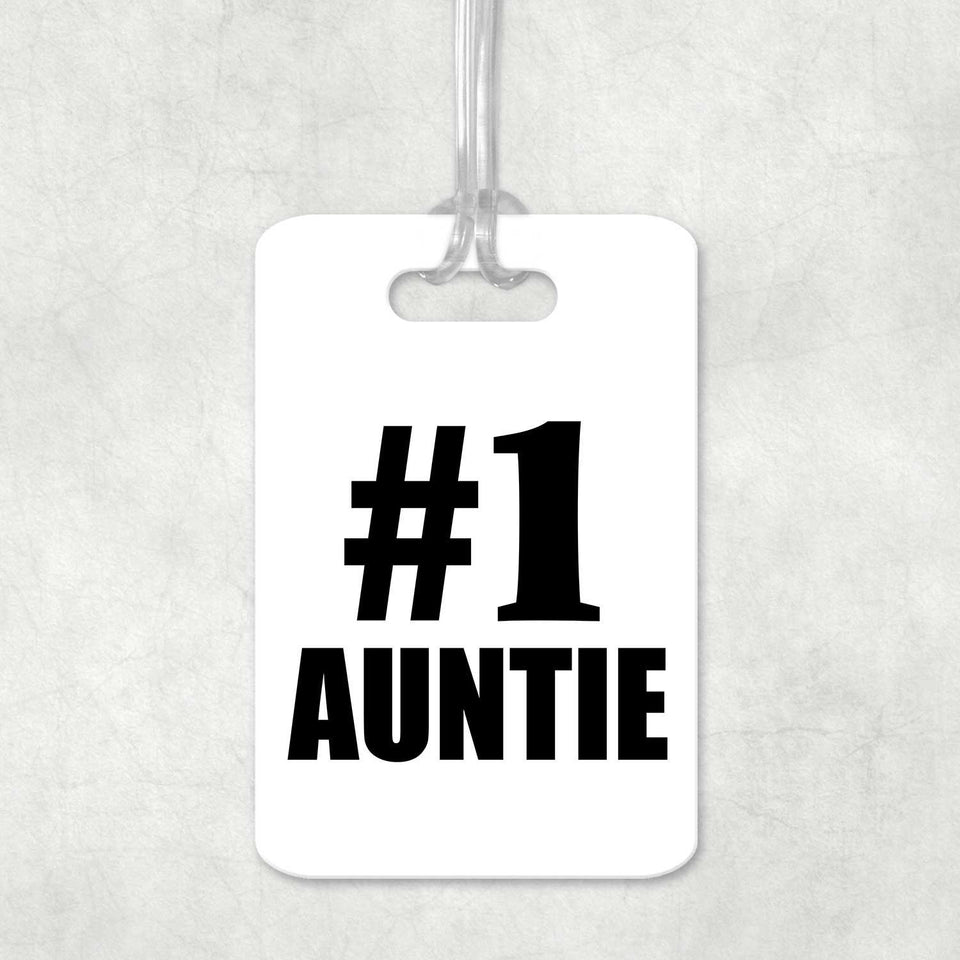 Number One #1 Auntie - Luggage Bag Tag